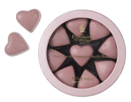 Charbonnel et Walker, Pink Marc de Champagne butter hearts