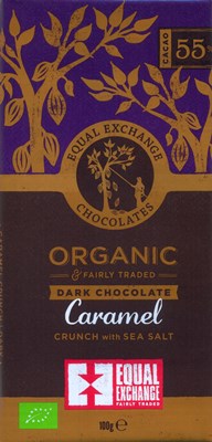 Organic caramel crunch & sea salt dark chocolate bar