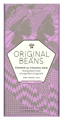 Original Beans, Femmes de Virunga, 55% milk chocolate bar