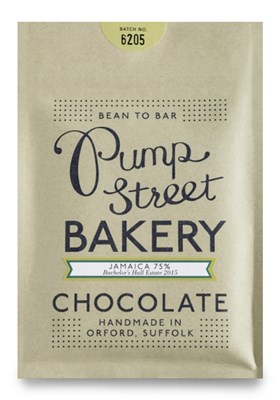 Pump Street Bakery, Jamaica 75%, dark chocolate bar