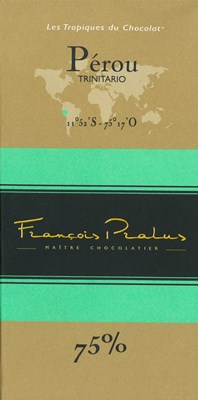 Pralus Perou, 75% dark chocolate bar