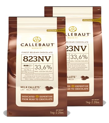 Callebaut, Milk chocolate chips (2 x 1kg Bundle)