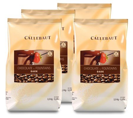 Callebaut, Dark fountain chocolate (4 x 2.5kg Bundle)