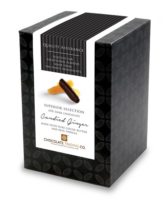 Superior Selection, Candied Ginger, Chocolate Gift Cube