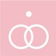 Pink wedding rings gift tag