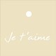 Je t'aime gift tag
