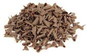 Dark chocolate curls