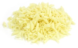 White chocolate curls