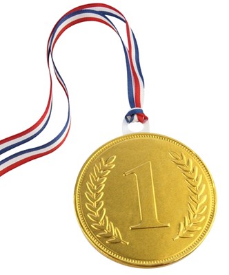 75mm chocolate medal