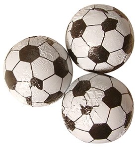 Chocolate footballs - Carton of 150