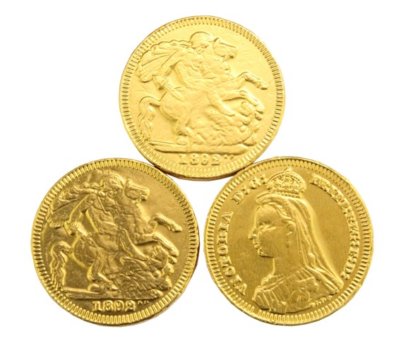 Gold sovereign chocolate coins Chocolate Trading Co