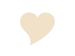 white chocolate heart