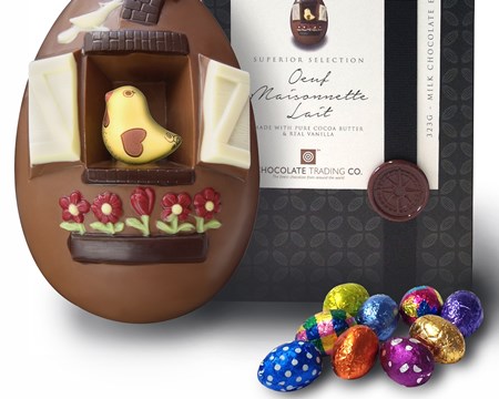 Oeuf Maisonette Lait, Large milk chocolate Easter egg