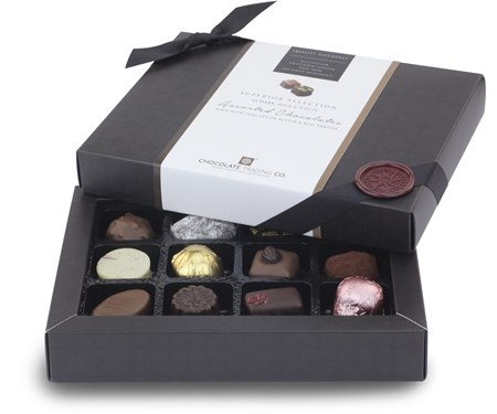 Superior Selection, 12 assorted chocolate gift box