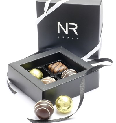 Personalised 4 chocolate box with frame