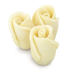 White chocolate rose buds