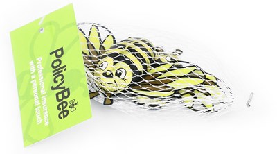 Personalised net of chocolate bees