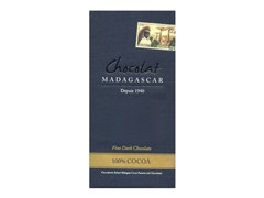 Chocolat Madagascar 100% dark chocolate bar