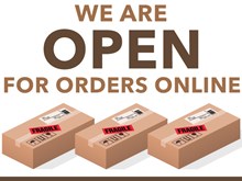 We are open for orders online