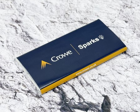 80g branded chocolate bar folded