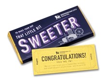 Personalised 50g Bar with Golden Ticket