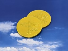 Royal Air Force, Custom Branded, Gold Chocolate Coin