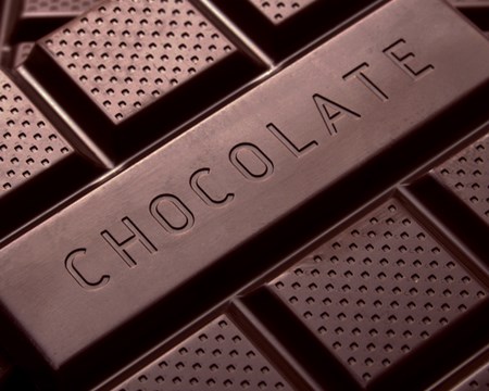 Dar Chocolate Bar close up