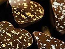 gold glitter chocolate transfer sheets
