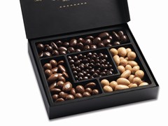 Valrhona Collection enrobed nuts and fruit gift box