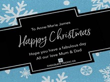 Personalised Christmas Chocolate Gift Box