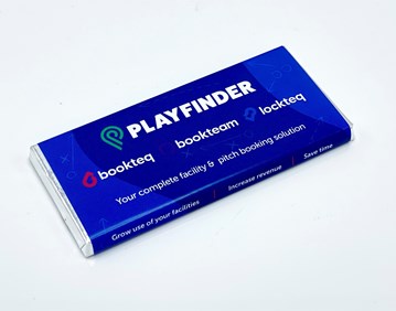 Playfinder personalised chocolate bar