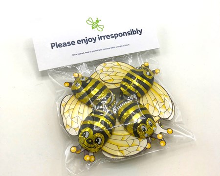 Policy Bee promotional novelty chocolates