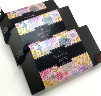 Markilux personalised chocolate box & sleeve