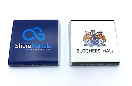 Share Portals & Butchers' Hall chocolate bars