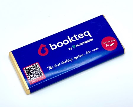 Personalised bar with QR code & offer