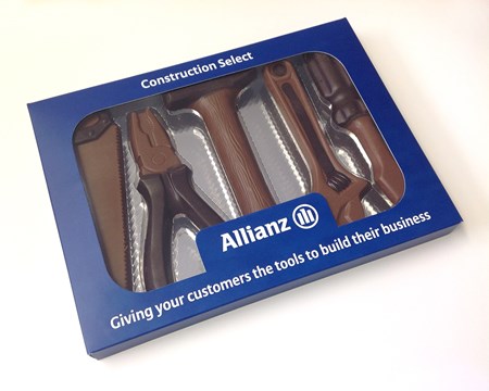 branded chocolate tool set