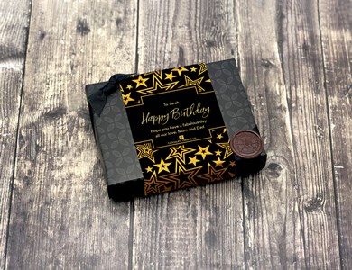 6 box black gold stars