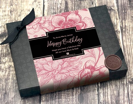 12 Box - Pink Flowers