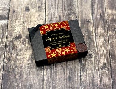 6 Box - Red gold stars