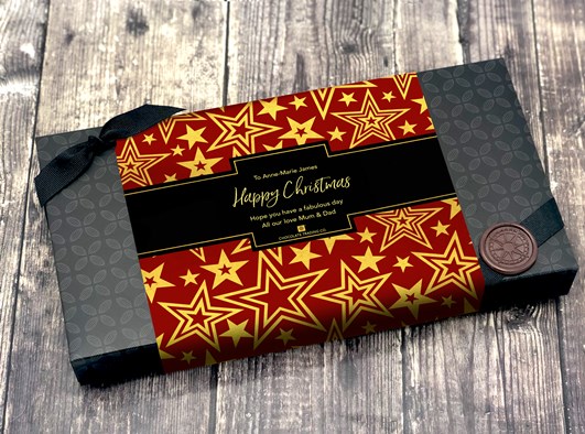 18 Box - Red gold stars