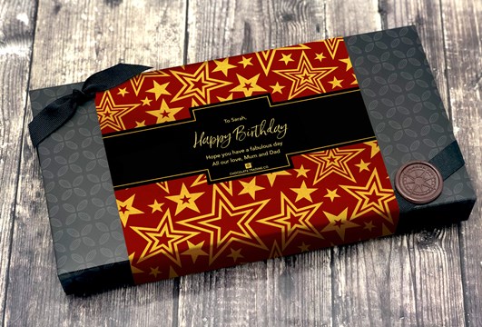 18 Box - Red Gold Stars