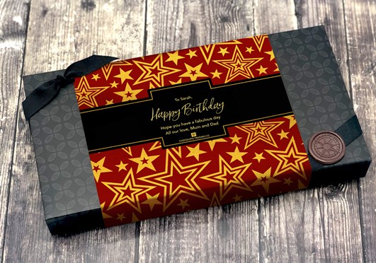 18 Box - Red Gold Stars