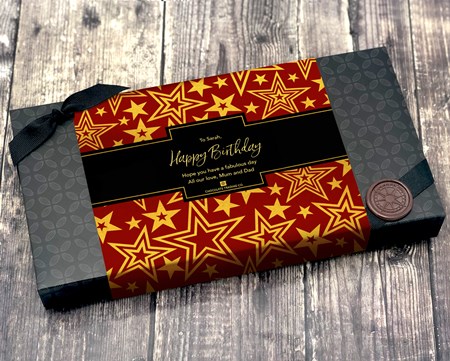 18 Box - Red Gold Stars