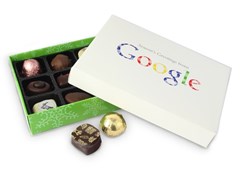 Google branded chocolate box