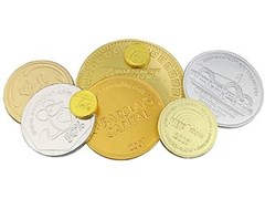 personalised chocolate coins