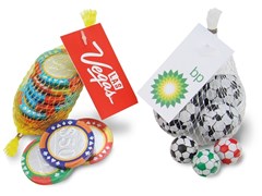 Promotional chocolate nets