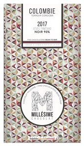 Millesime, Colombie 2017, 90% dark chocolate bar