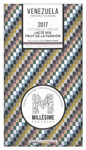 Millesime, Venezuela 2017, 55% passion fruit milk chocolate bar