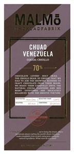 Malmo, Chuao Venezuela, 70% dark chocolate bar