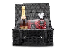 Valentine Champagne & Chocolate Wicker Hamper